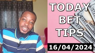 2 SLIPS: SURE BANKER | FOOTBALL PREDICTIONS TODAY 16/04/2024 SOCCER PREDICTIONS TODAY | BETTING TIPS