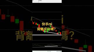 ＃快手 ＃rsi 背離成功嗎？