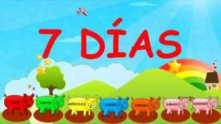 Canción infantil  Los días de la semana - The days of the week en español (Dámaris Gelabert)