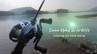 Unboxing and initial testing Daiwa Alphas Sv tw 800s (jdm reel)