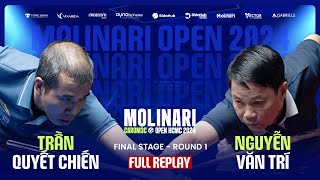 Trần Quyết Chiến vs Nguyễn Văn Trí - Molinari Carom 3C Open 2024 - Final Stage - Round 1