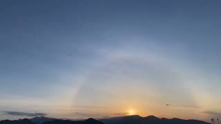 ただただ雲が流れて行くのを流すだけの動画(‘22,Sep.4／夕日ハロ）