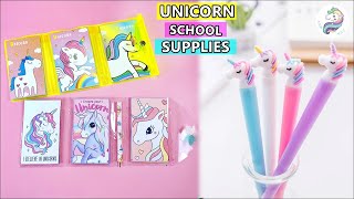 15 DIY - SUPER CUTE UNICORN SCHOOL SUPPLIES - BACK TO SCHOOL HACKS