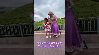 ラプンツェルのサインがどっかいっちゃった！#ディズニーランド#ラプンツェル#グリーティング