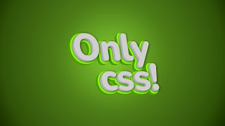 3D CSS Typography - How to Make a 3D Text using HTML and CSS