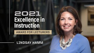 Encouraging Growth In The Classroom: Purdue Professor Lindsay Hamm