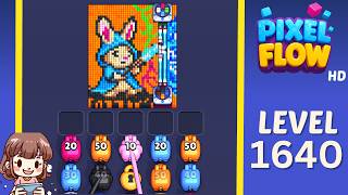 Pixel Flow Level 1640 Solution Walkthrough