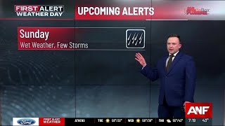 First Alert Forecast | Rain and storms could impact part of your weekend agenda