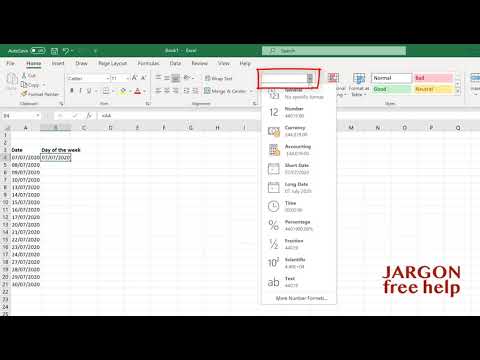 Excel: Autofill Weekdays