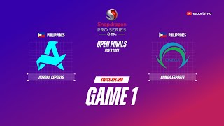 Aurora Gaming vs Omega Esports GAME 1 Snapdragon Pro Series Season 6 | OMG VS RORA ESPORTSTV