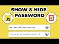 Show & Hide Password Toggle using HTML, CSS & JavaScript!