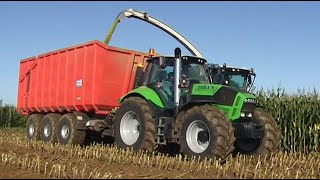 Maïs 2010 Loonbedrijf Peters met Claas Jaguar 960, 2x Deutz Fahr