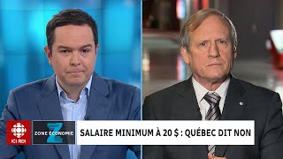 Salaire minimum : entrevue avec Louis Audet