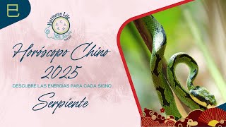 Predicciones horóscopo chino Serpiente en el Año 2025🎋