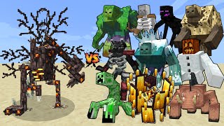 Mutant Creaking vs Mutant Mobs in Minecraft - Minecraft Mutants Mob Battle