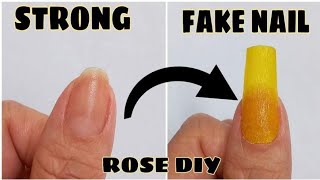 How to Make Paper Nails at Home 2021 | DIY Strong and Waterproof Fake Nail Extension at Home Hacks