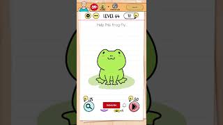 Brain Test: Tricky Puzzles Level 64 | Help this frog fly | #puzzlechallenge #viralgameplay #newtrend