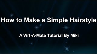 Virt-A-Mate Hair Styling Tutorial