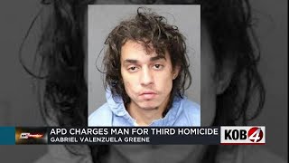 Albuquerque police charge man with third homicide