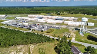 Aerial video shows ICE processing center in Georgia