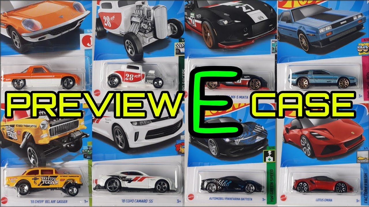 PREVIEW | Hot Wheels E Case 2023 - YouTube