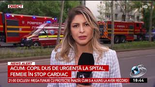 Incendiu puternic într-un bloc cu opt etaje din București: Sunt 11 victime, dintre care două au muri