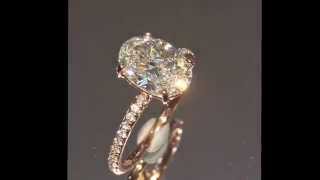 1.75 ct Oval Diamond Engagement Ring in Rose Gold