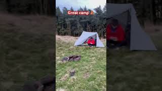 Great wild camp ⛺️ #walking #hiking #walking #wildcamping #foryou #outdooractivities #youtube #fyp