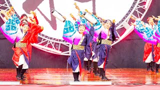 [4K] 國士舞双 1回目　富山のよさこい祭り 2024 土曜日 (中央)