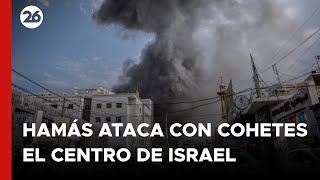 🚨 ALERTA -  Hamás ataca con cohetes el centro de Israel