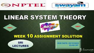 💥WEEK 10💥 🔥100%🔥💥LINEAR SYSTEM THEORY ASSIGNMENT SOLUTION💥