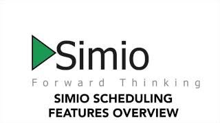Simio Scheduling Features Overview
