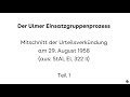 ulmer einsatzgruppenprozess 1958 teil 1