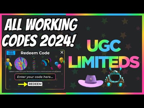 ALL ️ NEW WORKING CODES 2024 UGC LIMITED CODES ROBLOX UGC LIMITED CODES