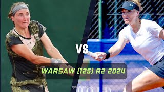 Warsaw (125) 2024 R2: Carole Monnet vs. Lina Glushko [Q] Highlights