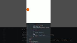 Bouncing Ball Animation #css #html