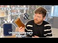 Luxury Planning with Filofax | 2024 Planner Unboxing and Setup! Navy Filofax Malden