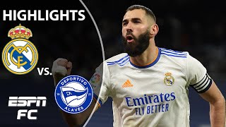 Benzema shines in 2nd half as Real Madrid get 3-0 win over Alaves | LaLiga Highlights | ESPNFC