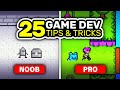 25 Game Dev Tips for Beginners - Tips & Tricks