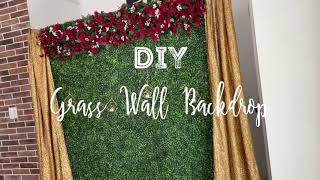 DIY Grass wall backdrop/wedding decoration/baby shower/engagement/birthday decor