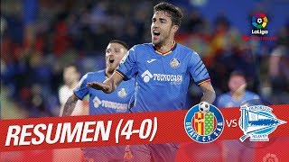 Resumen de Getafe CF vs Deportivo Alavés (4-0)