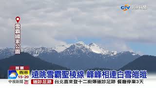 雨神掰...太陽來了! 連假好天氣 櫻.雪爭豔競白│中視新聞 20220225