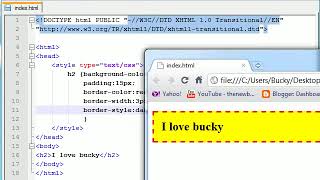 XHTML and CSS Tutorial 22 Border 5NSchEMGW k