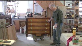 New Banding for an Antique Federal Chest of Drawers - Thomas Johnson Antique Furniture Restoration