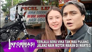 Bahagianya Vika Diajak Billy Jalan2 Naik Motor \u0026 Makan Pinggir Jalan Tak Mau Pulang