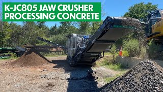 Komplet K-JC805 Mobile Compact Jaw Crusher Processing Concrete