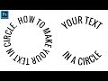 Type Text in Circle - Photoshop Tutorial Tips