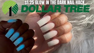 $1.25 GLOW IN THE DARK BAKING SODA NAILS FROM THE DOLLAR TREE