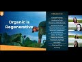 organic is regenerative webinar