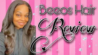 Beeos Hair Kinky Straight Skin Like 360 Lace-front Wig Review